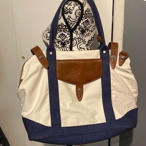 🌸Cutter & Buck Canvas Legacy cotton Capital One Logo Duffel Bag